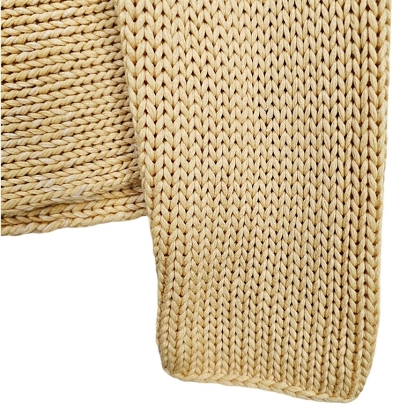 Brunello Cucinelli Ombre Cardigan Sweater Women Yellow Size Medium V-Neck Cotton - Picture 12 of 16